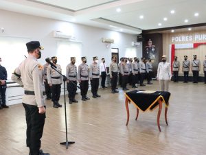 Tiga Pju Polres Purwakarta Diganti