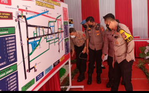 Tinjau Pos Pam, Polri Paparkan Upaya Wujudkan Mudik Aman dan Sehat