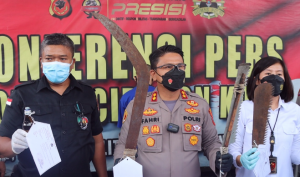 Polres Cirebon Kota Amankan Tersangka Penggeroyokan