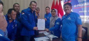 Didukung 13 PAC,Pendi Anwar Daftar Ketua Demokrat Karawang