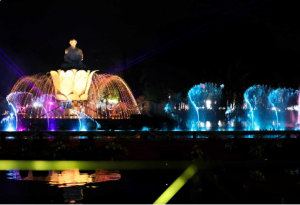 Ikon Wisata Purwakarta Taman Air Mancur Sri Baduga Kembali Dibuka