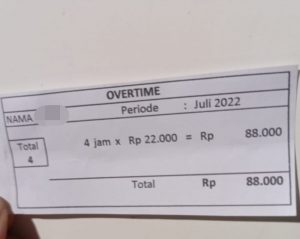 Pekerja PT BMS Persoalkan Upah Lembur yang Dibayarkan