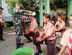 60 Pelajar Resmi Menjadi Anggota Saka Wira Kartika Kodim 0813 Bojonegoro