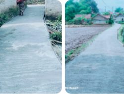Genjot Pembangunan, Pemdes Sinargalih Bangun Jalan Rabat Beton