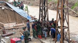 Dikebut Satgas Kodam IM, Jembatan Gantung Kalaili di Linge Tembus 48 Persen