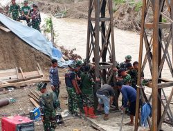 Dikebut Satgas Kodam IM, Jembatan Gantung Kalaili di Linge Tembus 48 Persen