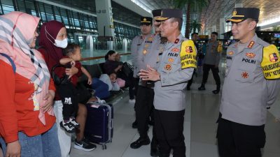 Arus Mudik di Bandara Soekarno-Hatta lancar, Polri Pastikan Pelayanan Optimal bagi Masyarakat