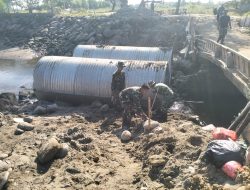Percepat Konektivitas Wilayah, Kodam IM Lanjutkan Pembangunan Jembatan Armco di Aceh