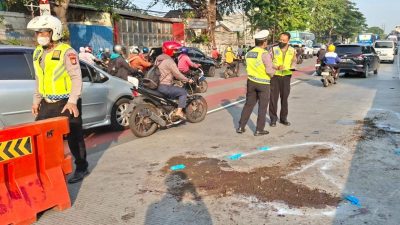 Kecelakaan Aerox Hantam Trotoar, Pengendara Tewas di TKP