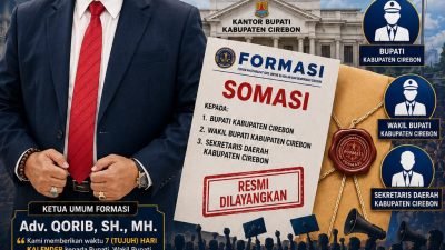 Formasi Layangkan Somasi kepada Bupati, Wakil Bupati dan Sekretaris Daerah Cirebon