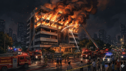 Gedung Bapenda DKI Jakarta Terbakar Hebat, 6 Lantai Hangus Dilalap Api