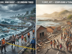 Indonesia Siaga Bencana: Pesisir Selatan Jawa Diterjang Gelombang, NTT Diguncang Gempa Besar