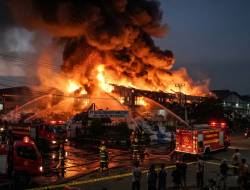 Pabrik PT Iluva Gravure Industry di Purwakarta Terbakar, 5 Unit Damkar Dikerahkan