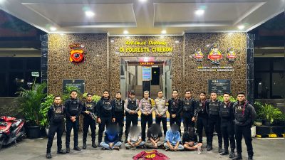 Raimas Macan Kumbang 852 Polresta Cirebon Gagalkan Tawuran di Winong, Lima Pelajar Diamankan