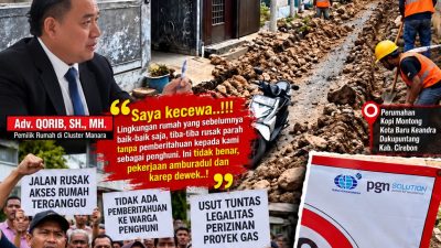 Warga Cluster Manara Keluhkan Proyek Pipa Gas, Ketum Formasi Cirebon Desak APH Turun Tangan