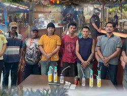 Gempur Sarang Narkoba di Deli Serdang, Tim Gabungan Bongkar 2 Barak dan Amankan 6 Pria Positif Amfetamin